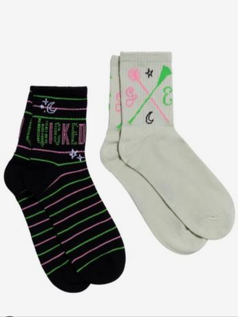 Wicked Mid-Crew 2-pack Socks